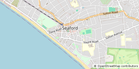 Map of Seaford, East Sussex