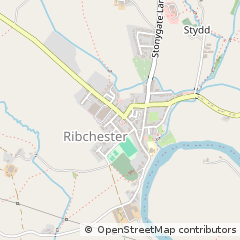Map of Ribchester Preston, Lancashire