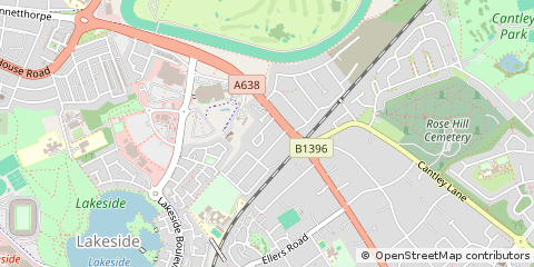 Map of Doncaster, South Yorkshire