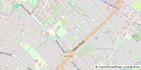 Map of Cambridge, Cambridgeshire