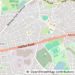 Map of Bradford, West Yorkshire