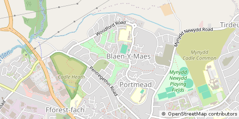 Map of Swansea