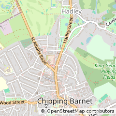 Map of Barnet, Hertfordshire