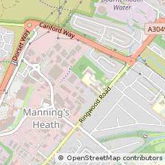 Map of Poole, Dorset
