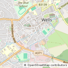 Map of Wells, Somerset