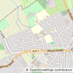 Map of Barnet, Hertfordshire