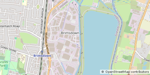 Map of Enfield, Middlesex