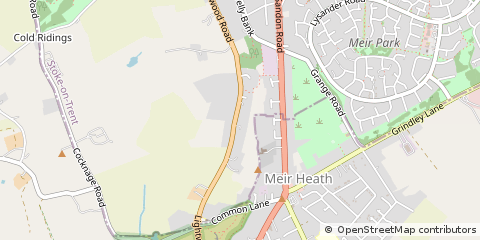 Map of Stoke-on-Trent, Staffordshire