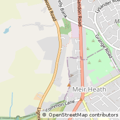 Map of Stoke-on-Trent, Staffordshire