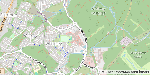 Map of Fareham