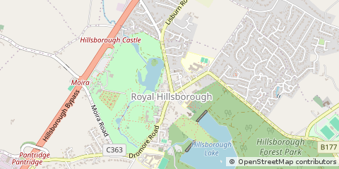 Map of Hillsborough