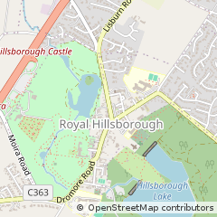 Map of Hillsborough