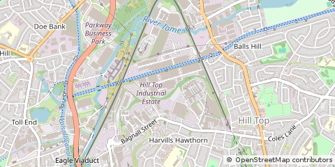 Map of West Bromwich
