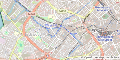 Map of Birmingham