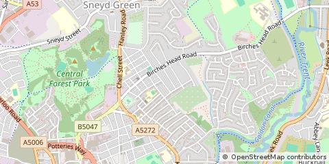 Map of Stoke-on-Trent