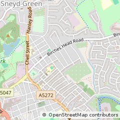Map of Stoke-on-Trent