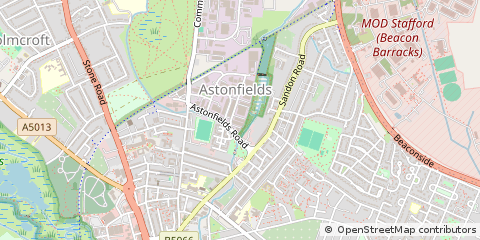 Map of Stafford