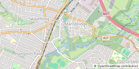 Map of Southampton, Hampshire