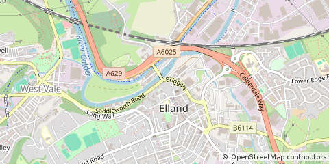 Map of Elland