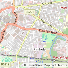 Map of Bury, Lancashire