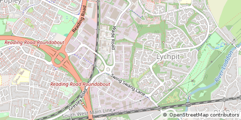 Map of Basingstoke, Hampshire