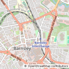 Map of Barnsley, South Yorkshire
