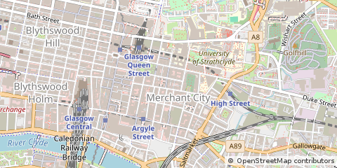 Map of Glasgow, Lanarkshire