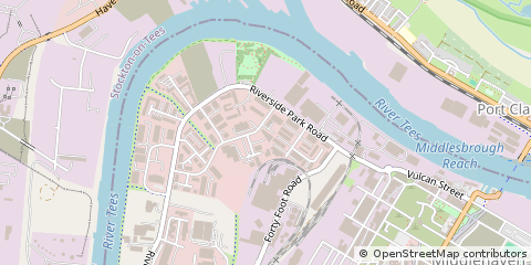 Map of Middlesbrough, Cleveland