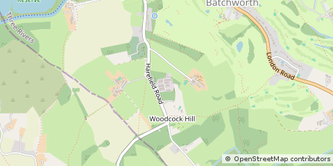 Map of Rickmansworth, Herts