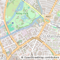 Map of Leicester