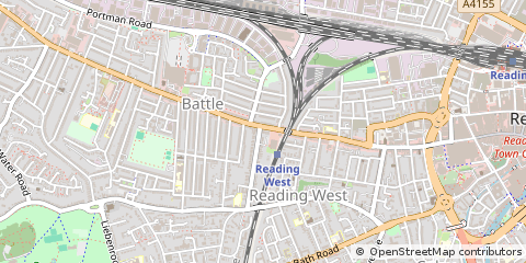 Map of Reading, England,