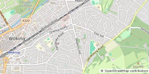 Map of Woking