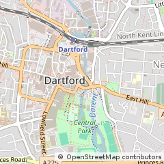 Map of Dartford, Kent