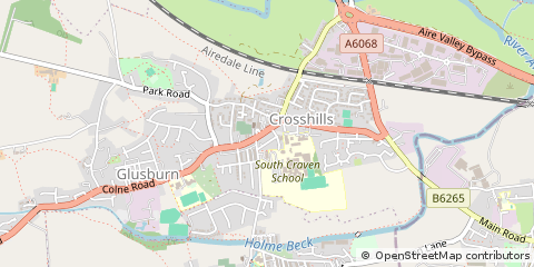 Map of Keighley, West Yorkshire