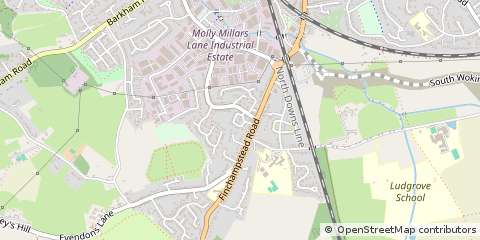 Map of Wokingham, Berkshire