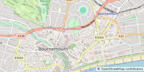Map of Bournemouth, Dorset