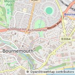 Map of Bournemouth, Dorset