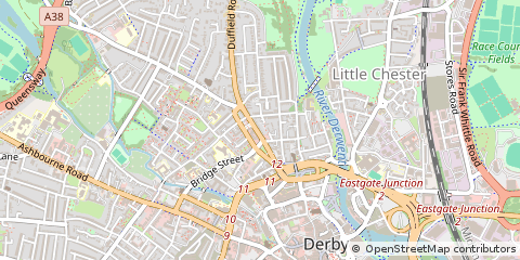 Map of Derby, Derbyshire