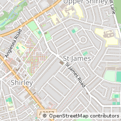 Map of Southampton, Hampshire