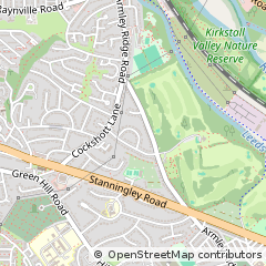 Map of Leeds, West Yorkshire