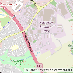Map of Preston, Lancashire
