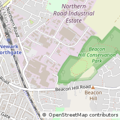 Map of Newark, Nottinghamshire