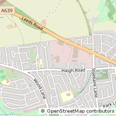 Map of Rothwell, Leeds, West Yorkshire