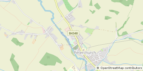 Map of Peterchurch, Hereford
