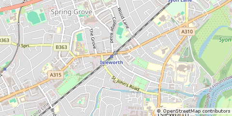 Map of Isleworth, Middlesex