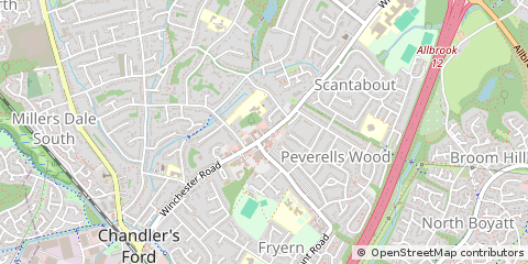 Map of Southampton, Hampshire