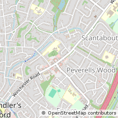 Map of Southampton, Hampshire