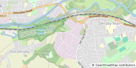 Map of Doncaster, South Yorkshire