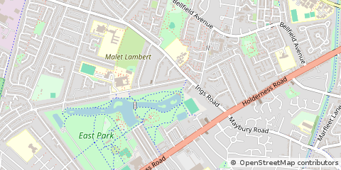 Map of Hull, East Yorkshire