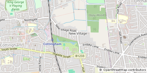 Map of East Yorkshire